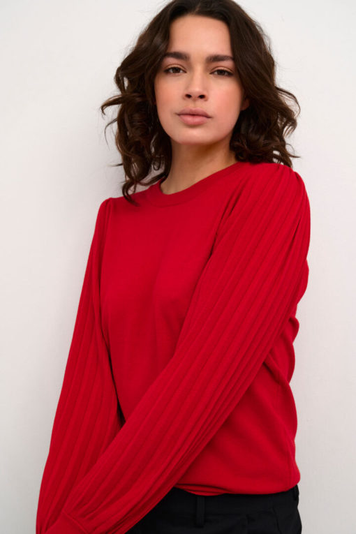 KAlone knit pullover,Haute red