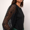 KAbecca Lace T-shirt,Black deep