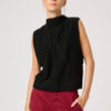 Solamw knit vest, Black