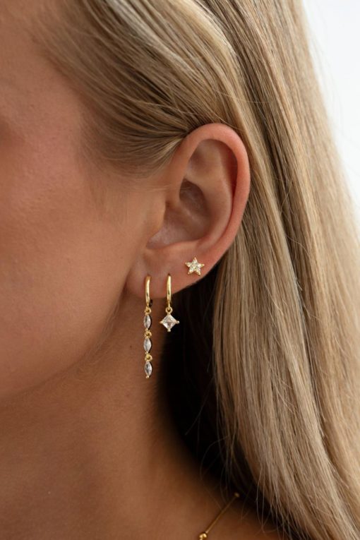 JOEY - CRYSTAL STAR STUD EARRING