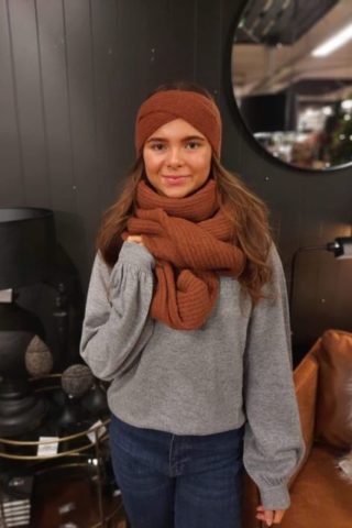 MANZINI KNITTED SCARF BURNED O(1119)