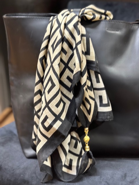 Nathalie scarf sort/beige