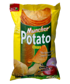 W.L. Muncher potato chips 100g.