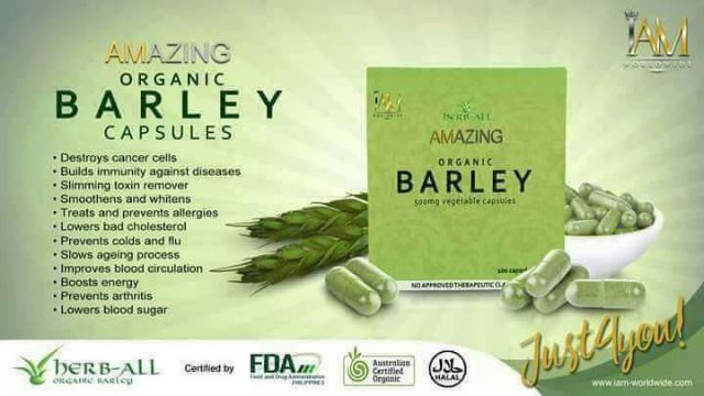 IAM AMAZING Barley food supplement 100 capsules