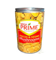 Mega Prime Pieces and Stems Mushroom 425g.