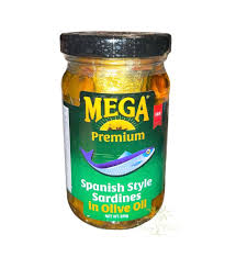 Mega Sardines Spanish style in olive oil 225g.