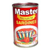 Master Sardines in Tomato Sauce w/Chili Premium 155g.