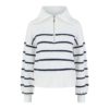 YAS Deli LS Zip Knit Pullover