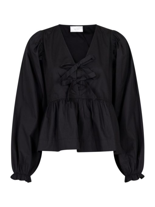 Neo Noir Bessie C Poplin Blouse