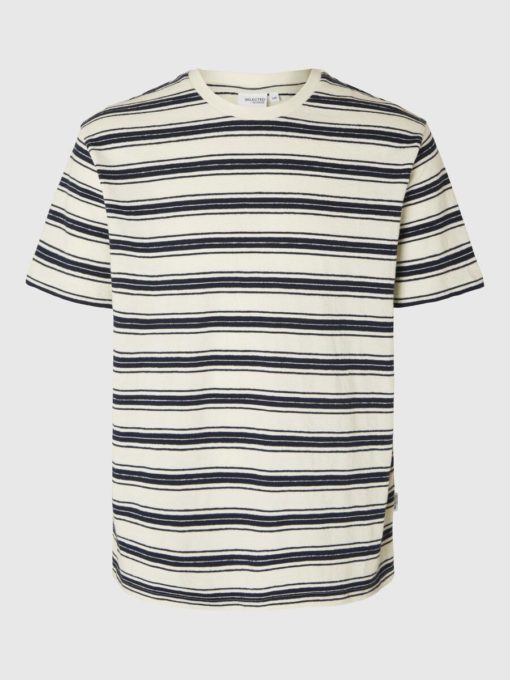 Selected Homme RelaxSolo Stripe SS O-neck Tee