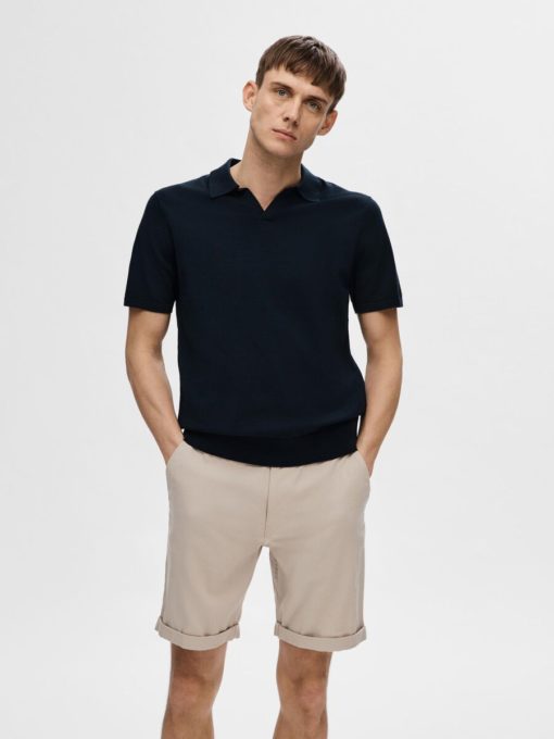 Selected Homme Teller SS Knit Polo