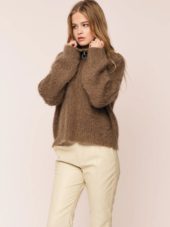 Once Untold Florie Brushed Zip Knit