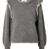 Selected Femme Alva Frills LS Knit O-Neck