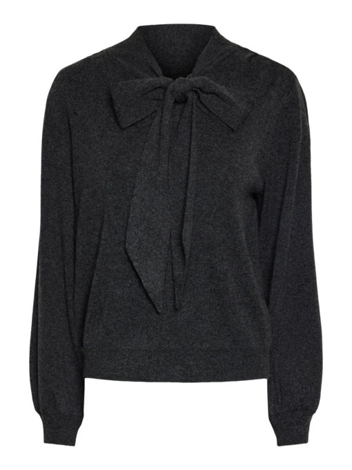 YAS Assi LS Bow Knit Pullover