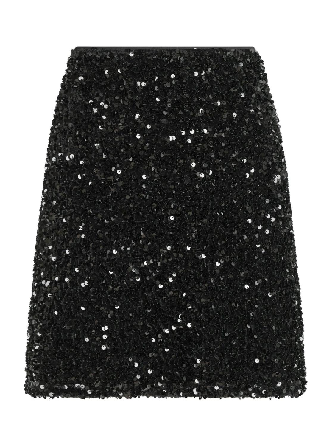 Neo Noir Miva Velvet Sequins Skirt