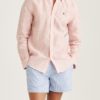 Morris Douglas Linen Stripe Shirt Classic Fit