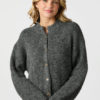 Neo Noir Taura Fluffy Knit Cardigan