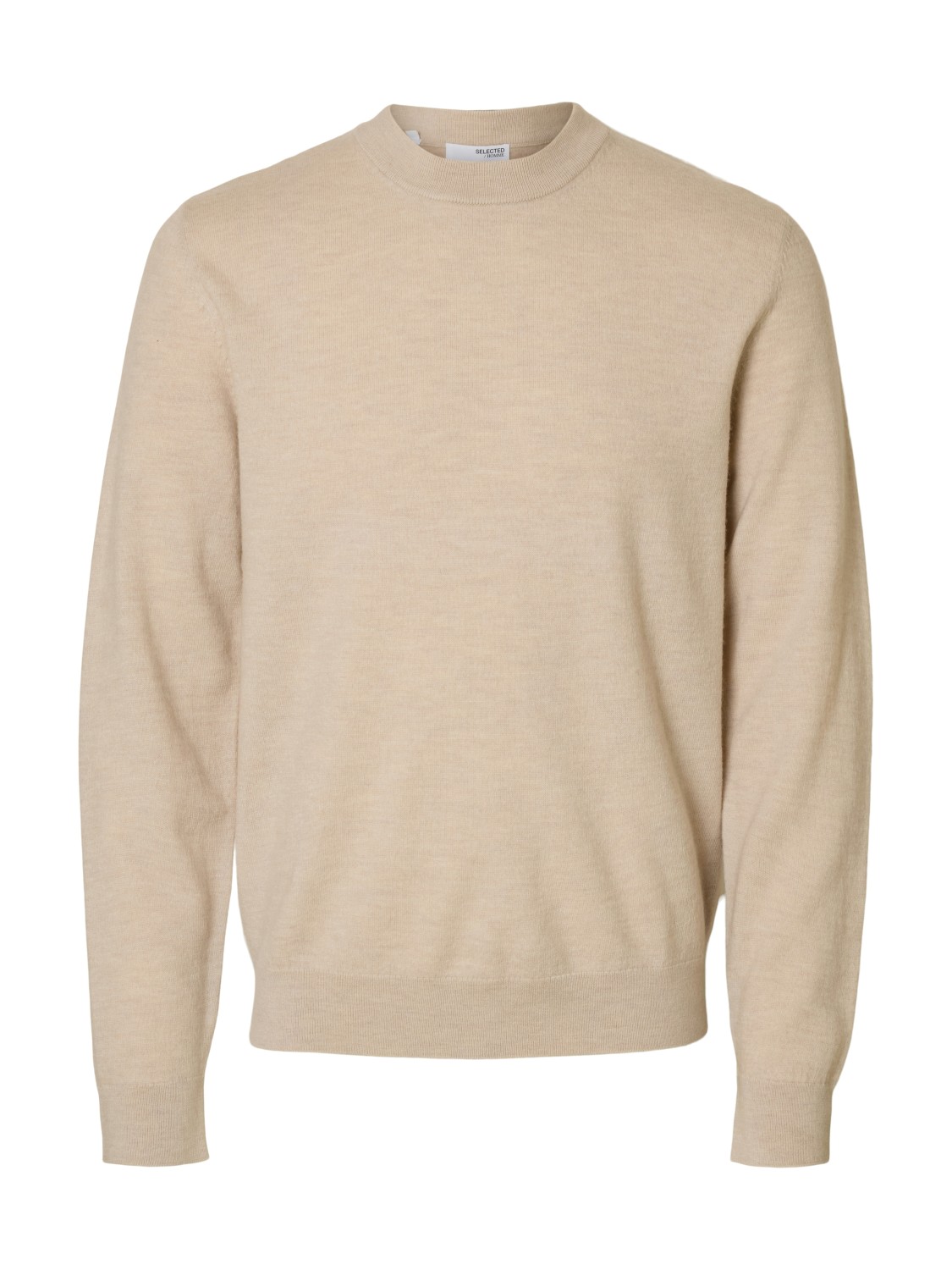 Selected Homme Tray Merino Brushed Relaxed Crew