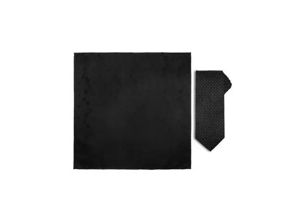 Santi Silkeslips + lommetørkle mønstrete