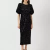 YAS Sofie 2/4 Sequin Midi Dress