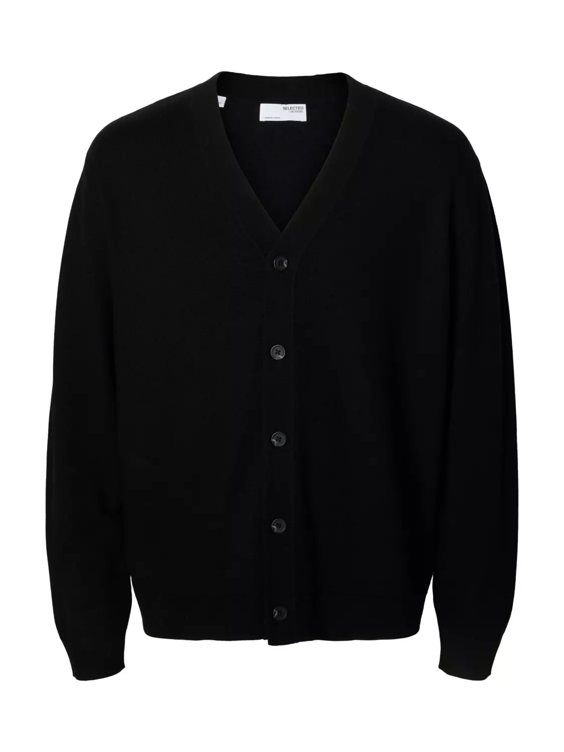 Selected Homme Tray Merino Brushed Relaxed Cardigan