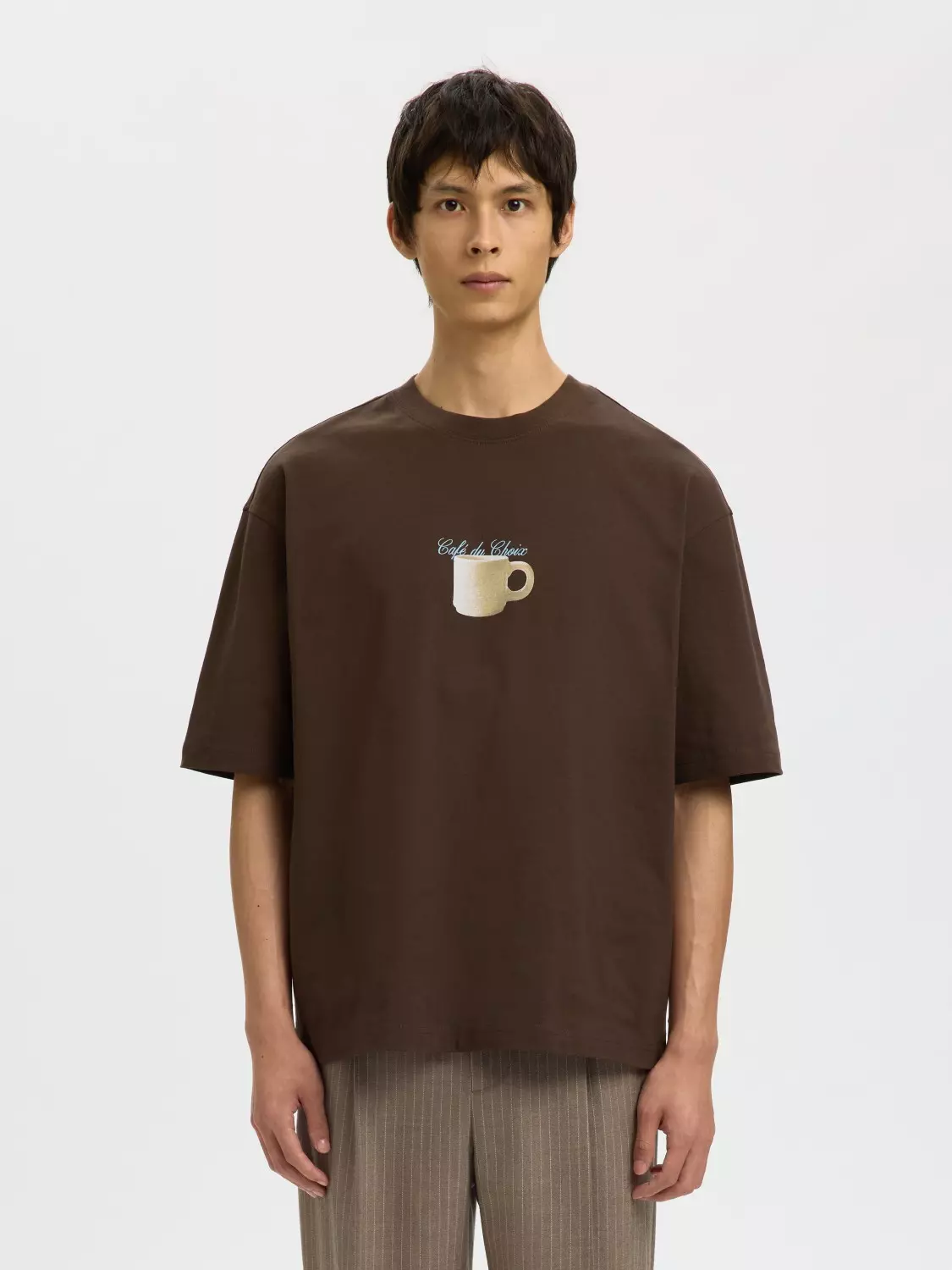 Selected Homme Relexnorman Coffee Tee