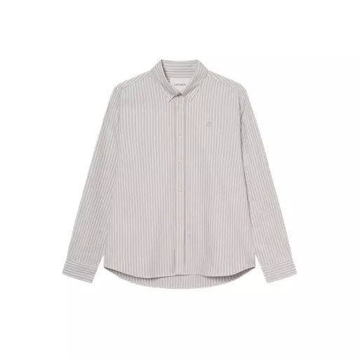 Les Deux Konrad Striped Oxford Shirt