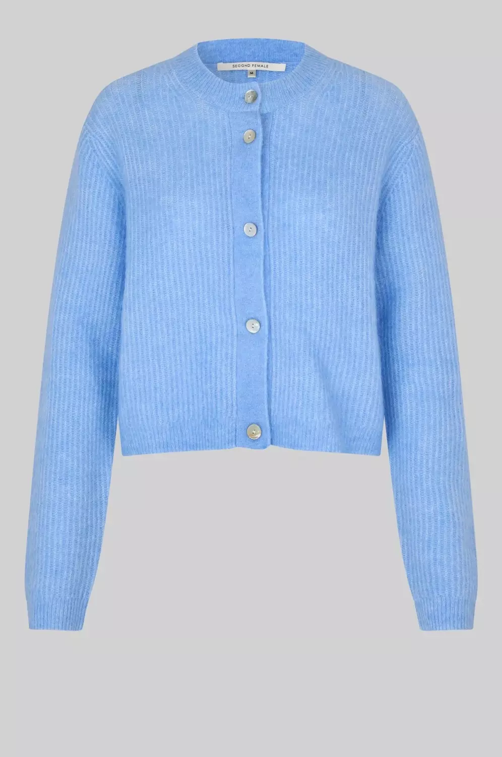 Second Female Andrea Knit Rib LS Cardigan