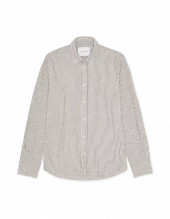Les Deux Konrad Stripe Cotton Linen Shirt