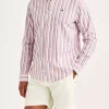 Morris Douglas Linen Mix Stripe Shirt Classis Fit