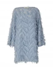 Selected Femme Myline Relaxed LS Boat Neck Dress