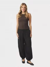 Neo Noir Roxane Balloon Linen Pants