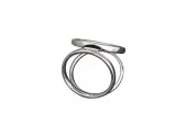 Santi Skjerf-ring m/Strass Sølv