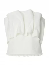 Selected Femme Vinelle Pleated Bandeu Top