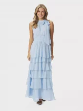Neo Noir Marli Solid Chiffon Dress