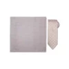 Santi Silkeslips+Lommetørkle Mønstret Sett Beige
