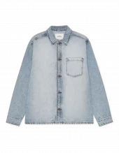 Les Deux Bleached Denim Overshirt