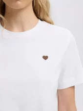 Selected Femme Ella SS Emb Boxy Tee