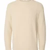 Selected Braun Knit Rib Crew Neck