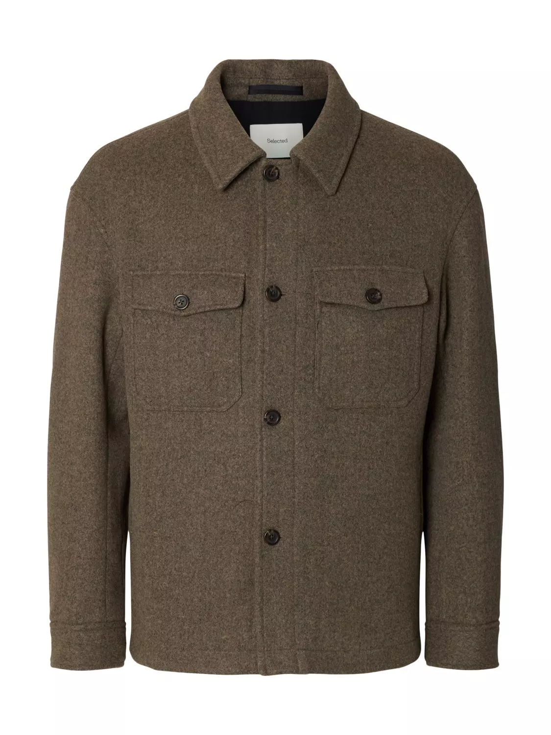 Seleceted Mitch Wool Blend Shacket