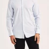 Morris Dressed Poplin Stripe Shirt Slim Fit