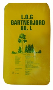 Gartnerjord LOG, 80 liter, 33 sk/pall