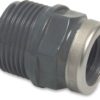 Overgang muffenippel PVC-U 10 bar 1" x 3/4"