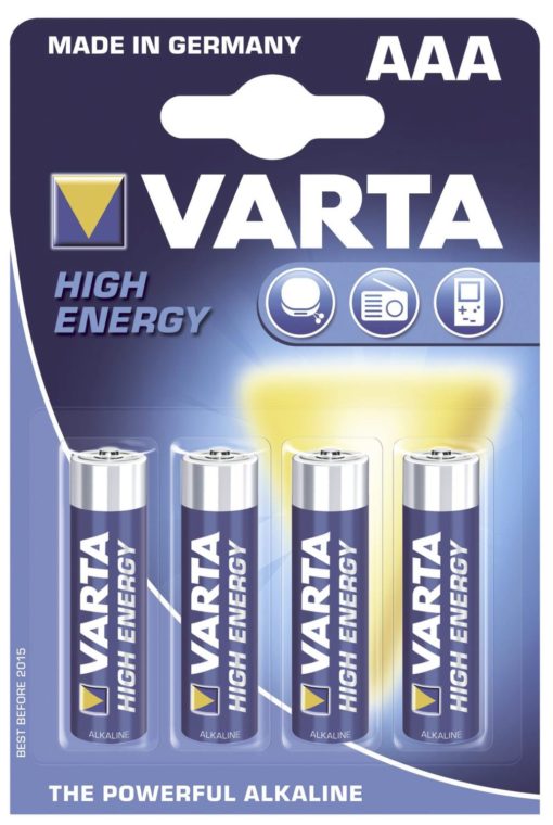 Batteri Varta High Energy LR3, 4 stk