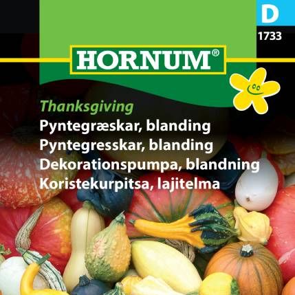 Frøpose Pyntegresskar Thanksgiving Prisgr. D