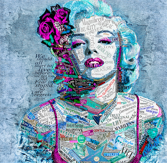 Marilyn in blue 8/50