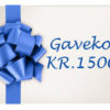 Gavekort Kr. 1500,-