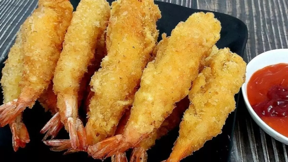 56. Innbakt scampi